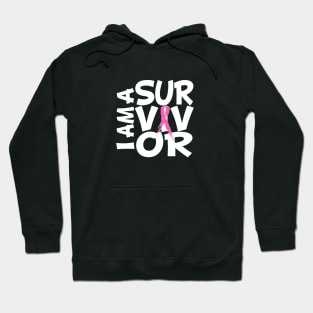 I am a survivor - white text Hoodie